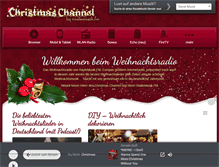 Tablet Screenshot of christmas-channel.com